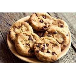 Les cookies tendres avec des pépites de chocolats